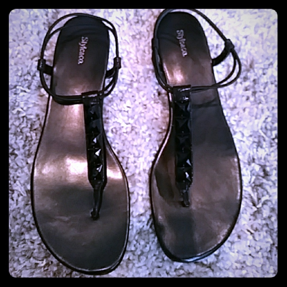 Style&co Black Sandals, Size 9